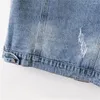 Gilets pour femmes 5XL Femmes Denim Gilet Mode Ripped Automne Bleu Jeans Veste Sans Manches Printemps Lâche Manteau Causal Gilets Gilet D'été