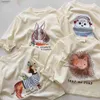 T-Shirts T-Shirts Kinder Langarm T Niedlicher Cartoon-Druck Babypullover Jungen Langarmshirts Weiche Baumwolle Mädchen Sweatshirt 240306