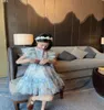 Kids Girls Dresses 2021 Summer Baby Girls Lace flowers dress Fashion sweet Dress with belt children clothes9366525