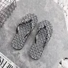 Plate-forme décontractée -Pollision Bandle de couches glissades pantoufles hommes femme porteurs résistantes anti-semelles sandales plage plate de la plage d'été taille 39-45 gai