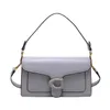 2024 quare bag flip over shoulder bag solid color chain genuine leather high-quality and large capacity