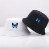 Blue Butterfly Harajuku Fisherman's Hats Sunshreen Casual Beach Sun Cape Outdoor Unisex Busket Hat Składany bawełniany panama caps222z