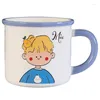 Tassen Kreative High Beauty Keramiktasse Home Office Wasser Cartoon Niedliche Kaffeetasse Geschenk