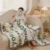 YanYangTian зимнее теплое клетчатое одеяло, удобное одеяло, покрывало для кровати с героями мультфильмов, однотонное офисное универсальное дорожное одеяло