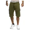 Herenshorts Zomer Cargo Heren 2024 Casual Trunks Fitness Workout Strand Man Ademend Katoen Gym Korte Broek Streep