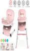 2In1 plateau réglable pliable Portable enfants bébé chaise haute Portable multifonctionnel manger chaise avec siège roues 636 mois L7824102