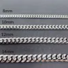 8 mm Cubaanse schakelketting Moissanite 10 mm Moissanite Miami Cubaanse kettingarmband