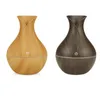 USB Ultrasonic Air Humidifier Wood Grain Aroma Essential Oil Diffuser with 7 Colors LED Light for Home Office2526077