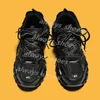 Track 3 3.0 LED Дизайнерская повседневная обувь для женщин Мужские роскошные кроссовки на платформе с подсветкой Gomma кожа Нейлон с принтом Спортивные мужские легкие кроссовки светодиодные женские W36