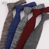 PEORCHID Navy Skinny Men's Knitted Tie Slim Cut Gray Wine Red Knitting Blue Necktie Wedding Tie Groomsmen Gift Cravatte Uomo1248x