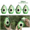 Water Bottles 280Ml Cartoon Avocado Water Bottle Portable Kawaii Kettle Double Layer Student Cute Cup Juice Drinking Cups Jy04 Drop De Dhrvk