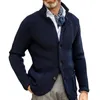 Men's Sweaters Retro Knitted Jacket Winter Long Sleeve Coat Coats Clothing