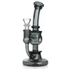 8 Inches Mixed Color New Design Bubbler Glass Oil Burner Hookahs glass bongs Water Pipe Smoking Pipes Dab Rig