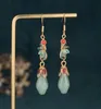 Dangle Chandelier National Trend Chinese Style Earrings Cheongsam Ancient GoldPlated Enamel Painted Magnolia Retro EarringsDang5959539