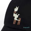 Ball Caps Ball Caps Vorige Unisex Alpaca Borduursel Verstelbare Vaderhoed Heren Dames Schattige Zwart Beige Alpaca Baseball Cap