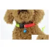 Kattenhalsbanden Leibanden Regenboog Hond Kat Bell Halsband Verstelbaar Buiten Comfortabel Nylon Halsbanden Voor Kleine Honden Puppy's Leverancier Drop Dh6Yq