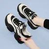 2024 Dad New Thick Sports Spring and Summer Black Soft Soled Casual Versatile Womens Single Shoes 86109