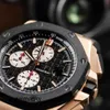 Наручные часы Pilot AP Tourbillon Наручные часы Royal Oak Offshore 26400RO 44 мм Розовое золото Керамический комплект часов с временным кодом