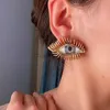 Stud Stud Personality Eyes Earring Devils Eye Nose Mouth For Women Men Y2K Punk Vintage Jewelry Gold Metal 231127 240306