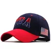 Ball Caps Brand USA Baseball Cap pour hommes pour hommes Femmes Coton Unisexe Snapback Hat Embroderie Hip Hop Gorras décontracté réglable