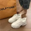 Dress Shoes New Little White Womens Thick Sole Board Casual Student Fashion Dad Xiao Xiang SportsH240306