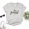 Women's T Shirts Grateful Christian Cross Print Women Tshirt Cotton Hipster Funny T-shirt Gift Lady Yong Girl Top Tee 6 Color Drop Ship