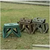 Meubles de camping en gros pêche en plein air portable maison voyage épais pliant petit banc chaise pliable train Maza Fold tabouret en plastique Dheot