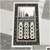 Carpets Muslim Thickened Pilgrimage Mat Islamic Worship Blanket Hui Prayer Flannel Adt Children Relius Feltcarpets Drop Delivery Hom Dhqzn