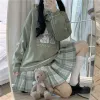 Pulôveres macio bonito e doce padrão de coelho em torno do pescoço pulôver feminino outono/inverno 2022 coreano solto e versátil moda camisola mulher