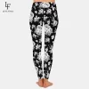 Leggings LETSFIND Nuovo arrivo Bellissime rose bianche e tulipani Stampa Leggings da donna Leggings comodi per il fitness a vita alta