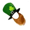 Berets Green Top Hat Stpatrick Festival Irish National Day Celebration Headwear Headwear