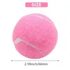 6st Pack Pink Tennis Balls Wear-Resistenta Elastic Training Balls 66mm Ladies Nybörjare Practice Tennis Ball för Club 240325
