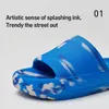 UTUNE Splash Ink Sandal Slajdes dla mężczyzn Para kobiet eva miękka gruba podeszła letnie buty oryginalne na zewnątrz pantofl plażowy 240306