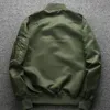 Automne surdimensionné mâle Ma1 armée vert militaire manteau Ma-1 pilote Air veste hommes Bomber vol veste 240228