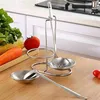 Support de rangement de cuisine en acier inoxydable 304, Double louche, repose-cuillère Vertical, support pour ustensiles de cuisine