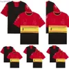 Polo da uomo L4co Nuova maglietta da corsa F1 Formula 1 Maglietta rossa della squadra Driver Polo Estate Uomo Donna Moda Maglietta casual Manica corta Personalizzabile