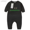 Footies Baby Rompers Boy Girl Kids Designer Summer Pure Cotton Clothes 1-2 år gamla nyfödda jumpsuits Barnkläder 240306