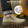 Bottes imperméables de sécurité de travail, chaussures à bout composite pour hommes, Anti-écrasement, Anti-perforation, Anti-brûlure, protection de soudage