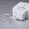 För AirPods Max Metal Air Pro Airpds Pro 2 3 2nd Generation Headband Huvudtelefon Tillbehör Transparent Solid Silicone Protective Case Airpod Hörlurar täcker fodral