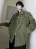 남성용 재킷 Luzhen Plait 디자인 단색 캐주얼 재킷 더블 지퍼 하이 스트리트 오리지널 느슨한 한국 패션 겉옷 LZ1447