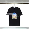 Mens Oversize Verão Tees Street Rapper Tops Hip Hop Graffiti Camiseta de algodão de manga curta para homens e mulheres