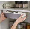 Hooks Under-Shelf Spice Organizer Seasoning Bottle Storage Rack Cabinet Kitchen Jars Organizers Punch-free Holder