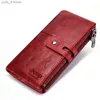 Money Clips Wallets for Women Genuine Leather Classic Female Card Holder wallet Top Quality Clutch Cell Phone Bag with Zipper Coin Pocket L240306