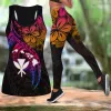 Capris Amazing Polynesian Vacker Ray Tattoo och Frangipani 3D Print ärmlös skjorta Summer Vest for Women Pass XS8XL