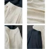 Shorts Summer Korea Style Lazy Linen Curled Shorts Wide Leg Loose Slim Casual Hot Pants For Women