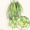 Dekorative Blumen 1 STÜCK 60 CM Grüne Künstliche Chlorophytum Comosum Orchideen Rattan Wandbehang Seidenblume Pflanze Home Shop Dekor