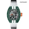Athleisure Watch Designer Wristwatch RM WIDZA RM029 Seria męska RM029 Automatyczne mechaniczne materiały z włókna węglowego Użyty zegarek Single Watch
