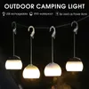 Retro Camping Lantern USB Rechargeable Haning Hook Night Light Battery Powered Tent Table For Outdoor Emergency Lamp 240220