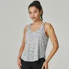 Actieve shirts Dames Fitness Hardlopen Diagonale schouderriem Losse top Zweetabsorberend en ademend Sport Vrije tijd Yoga Vest