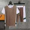 Verão Designer Tracksuits Mens Jogger Suéter Sports Terno Homens Mulheres Manga Curta Sweat Suits Pulôver Designs Sportswear Set M-3XL